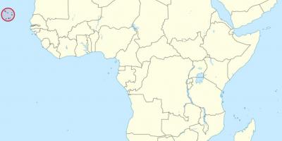 카보 베르데 아프리카 지도